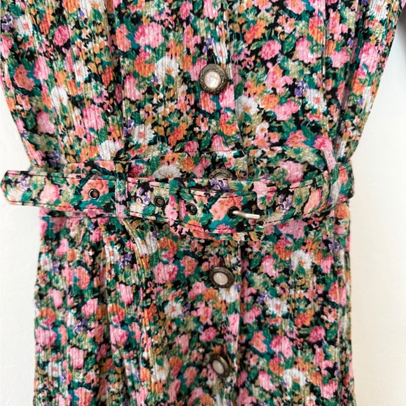 Vintage J.B. Wright Ltd Petites Floral Romper Belted Shorts Size 8 90s Summer - Picture 9 of 9